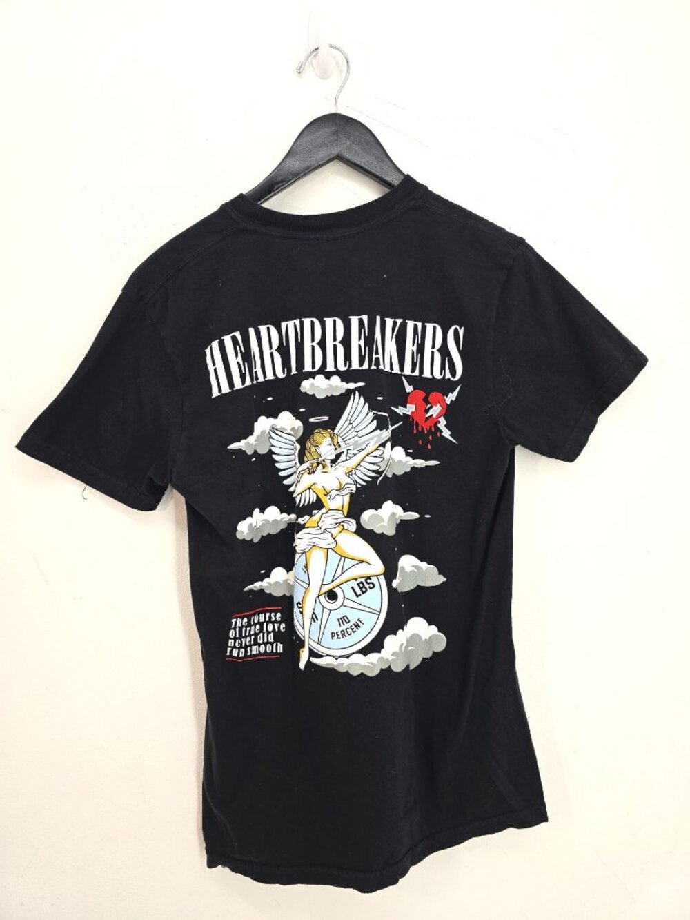 Comfort Colors Black Broken Heartbreakers Shirt Men Size Small